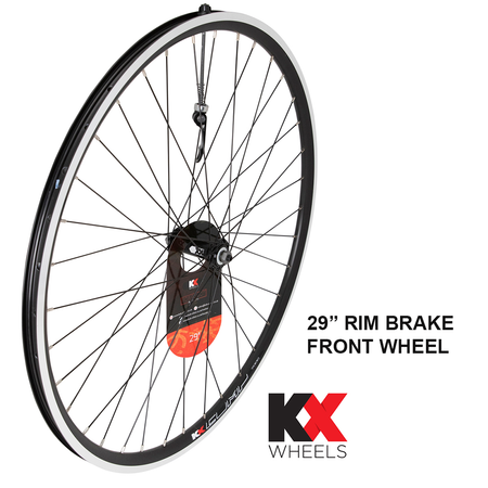 KX MTB 29" 29er Doublewall Q/R Rim Brake Wheel in Black
