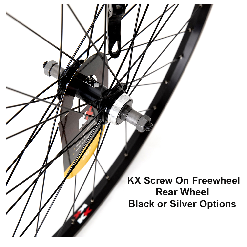 KX MTB 26" Doublewall Q/R Rim Brake Wheel Black Or Silver