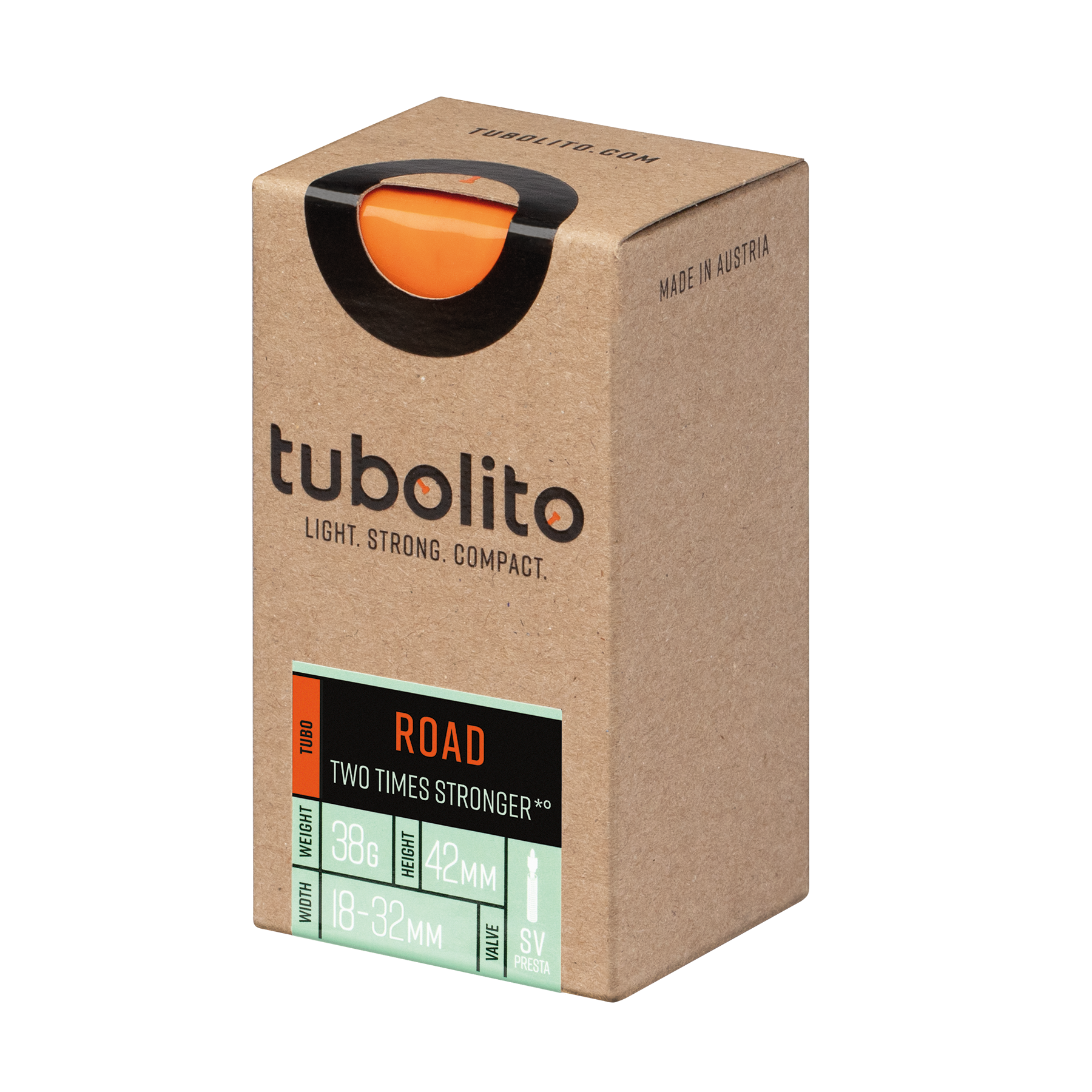 Tubolito Tubo 700C Road 700 x 18-32mm Presta Valve in Orange Inner Tube