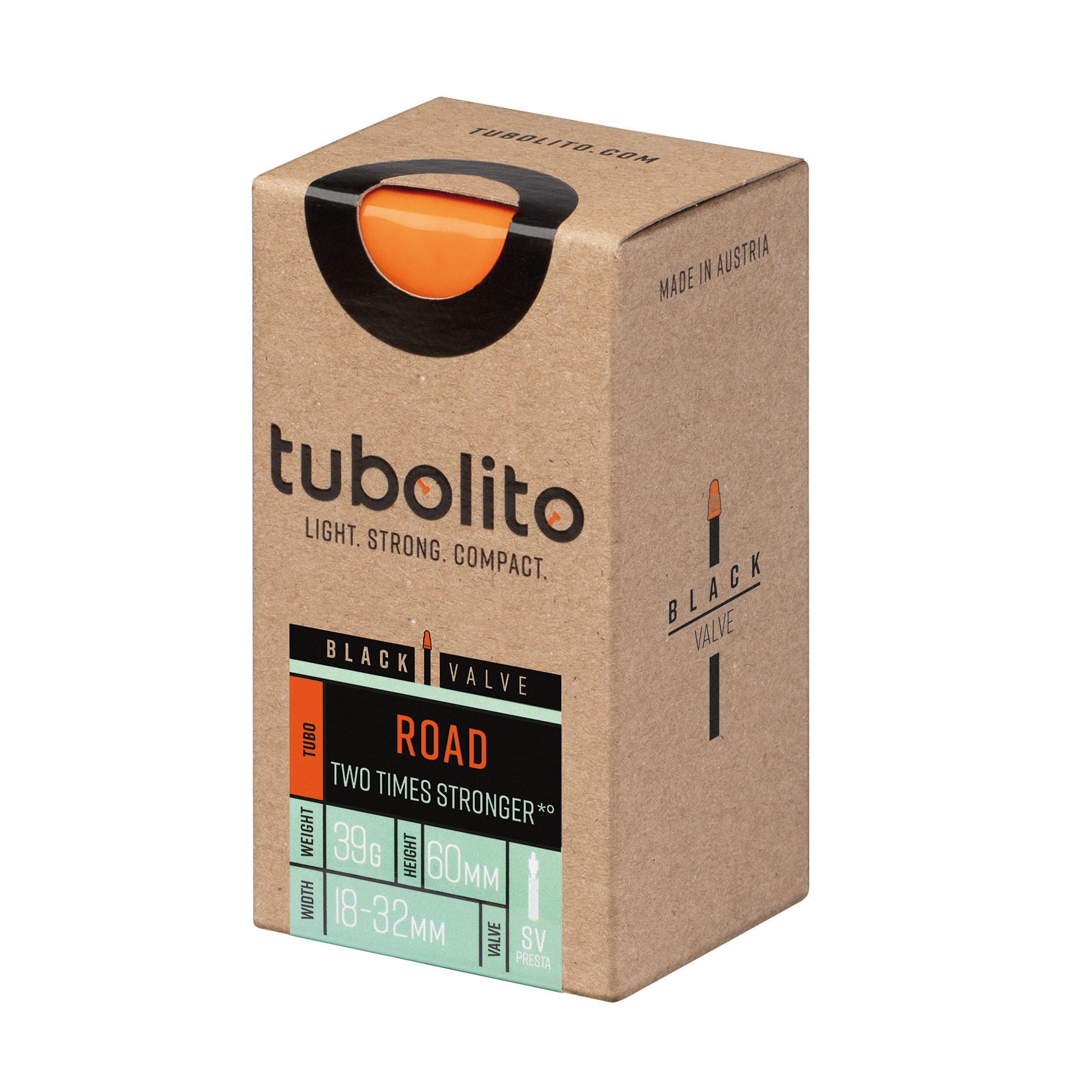 Tubolito Tubo 700C Road 700 x 18-32mm Black Presta Valve Inner Tube