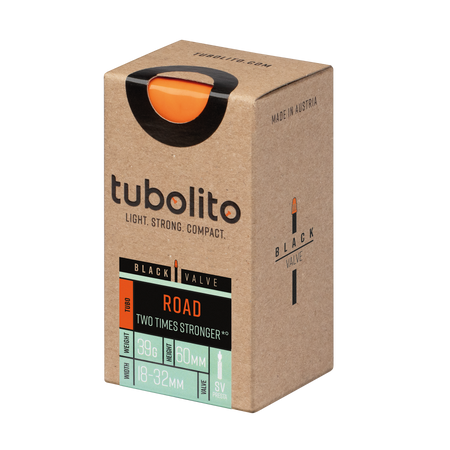 Tubolito Tubo 700C Road 700 x 18-32mm Black Presta Valve Inner Tube