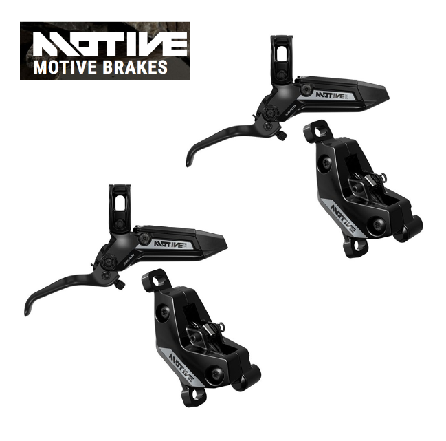 SRAM Motive Silver Disc Brake Lever & Caliper In Black Ano Includes MMX Clamp