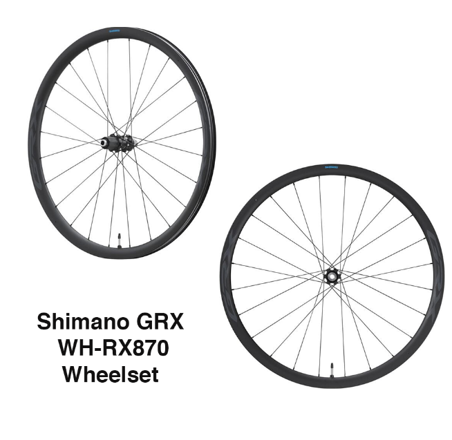 Shimano WH-RX870 GRX 700C 11/12 Speed Center Lock Disc Carbon Tubeless Gravel Wheels