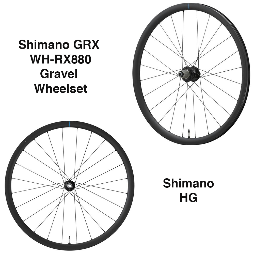 Shimano WH-RX880 GRX 12 Speed Center Lock Disc Brake Carbon Tubeless 700C Gravel Wheels