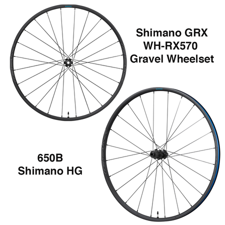 Shimano WH-RX570 11/10 Speed Gravel Center Lock Disc Brake Tubeless 650B Wheels
