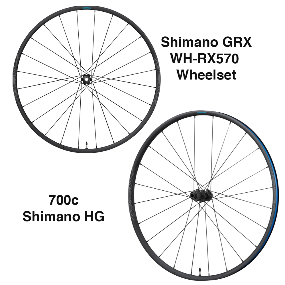 Shimano WH-RX570 11/10 Speed Gravel Center Lock Disc Brake Tubeless 700C Wheels