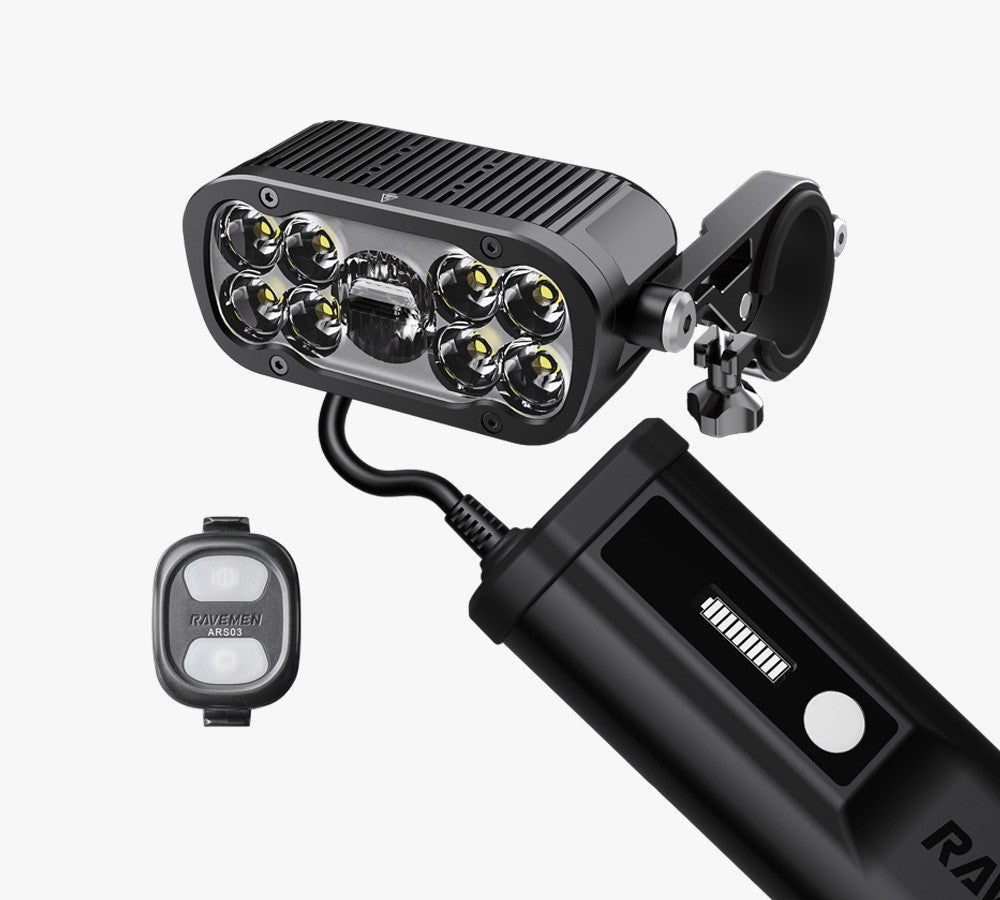 Ravemen XR6000 Wireless Switch Control MTB USB-C Chargeable Front Battery Pack Headlight RRP £389.99