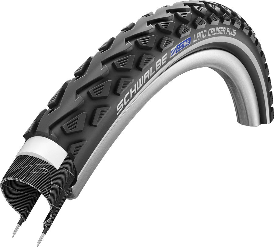 Schwalbe Land Cruiser Plus Active PunctureGuard SBC Rigid Black/Relective Tyre
