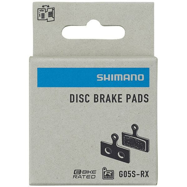 Shimano MTB G05S-RX XTR / DEORE XT/ SLX Steel Backed Resin Mountain Bike Brake Pads E-Bike Rated