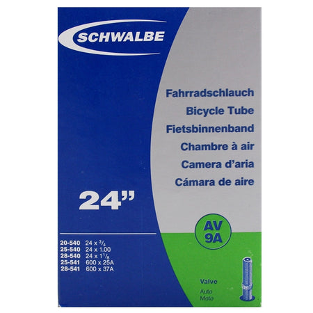 Schwalbe AV9A Wheelchair Inner Tube - 24 x 1.00 - 40mm Schrader Valve