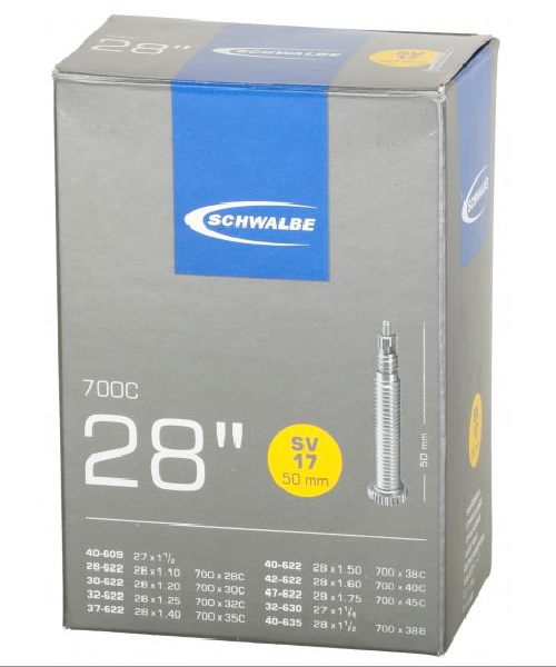 Schwalbe SV17 Inner Tube - 700 x 28/45 - 50mm Presta Valve