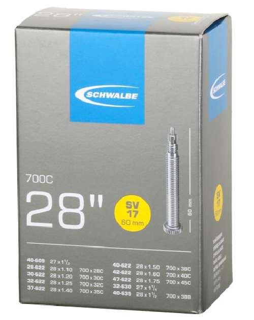 Schwalbe SV17 Inner Tube - 700 x 28/45 - 60mm Presta Valve