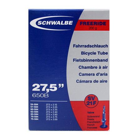Schwalbe SV21F Freeride Inner Tube - 27.5+ x 2.10/3.00 - 40mm Presta Valve