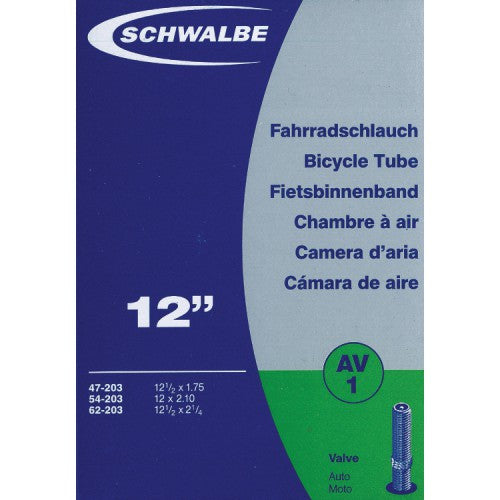 Schwalbe AV1 Inner Tube - 12 1/2 x 2 1/4 - 45 Degree Bent Schrader Valve
