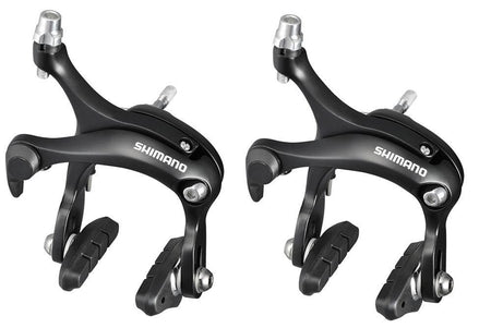 Shimano R451 Long Drop Brake Calipers Front & Rear Set In Black BR-R451-L