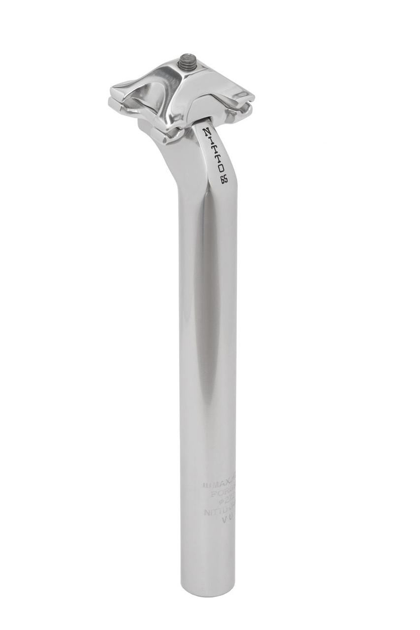 Nitto S65 Layback Seatpost | 27.2mm Clamp | 250mm Length | Silver