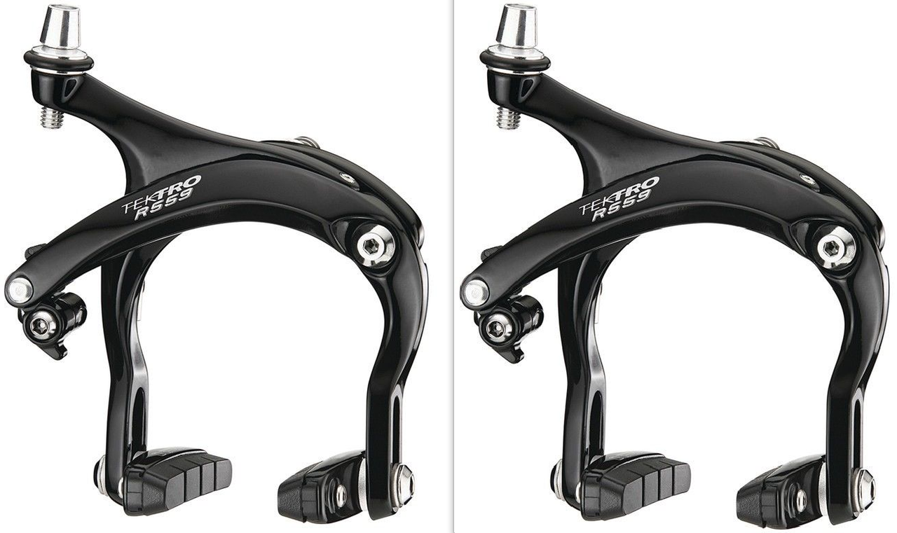 Tektro R559 Front & Rear Black Brakeset Long Drop 55-73mm Allen Key Fitting