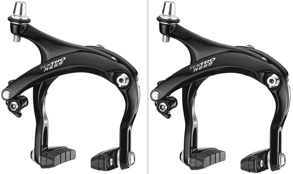 Tektro R559 Front & Rear Black Brakeset Long Drop 55-73mm Allen Key Fitting