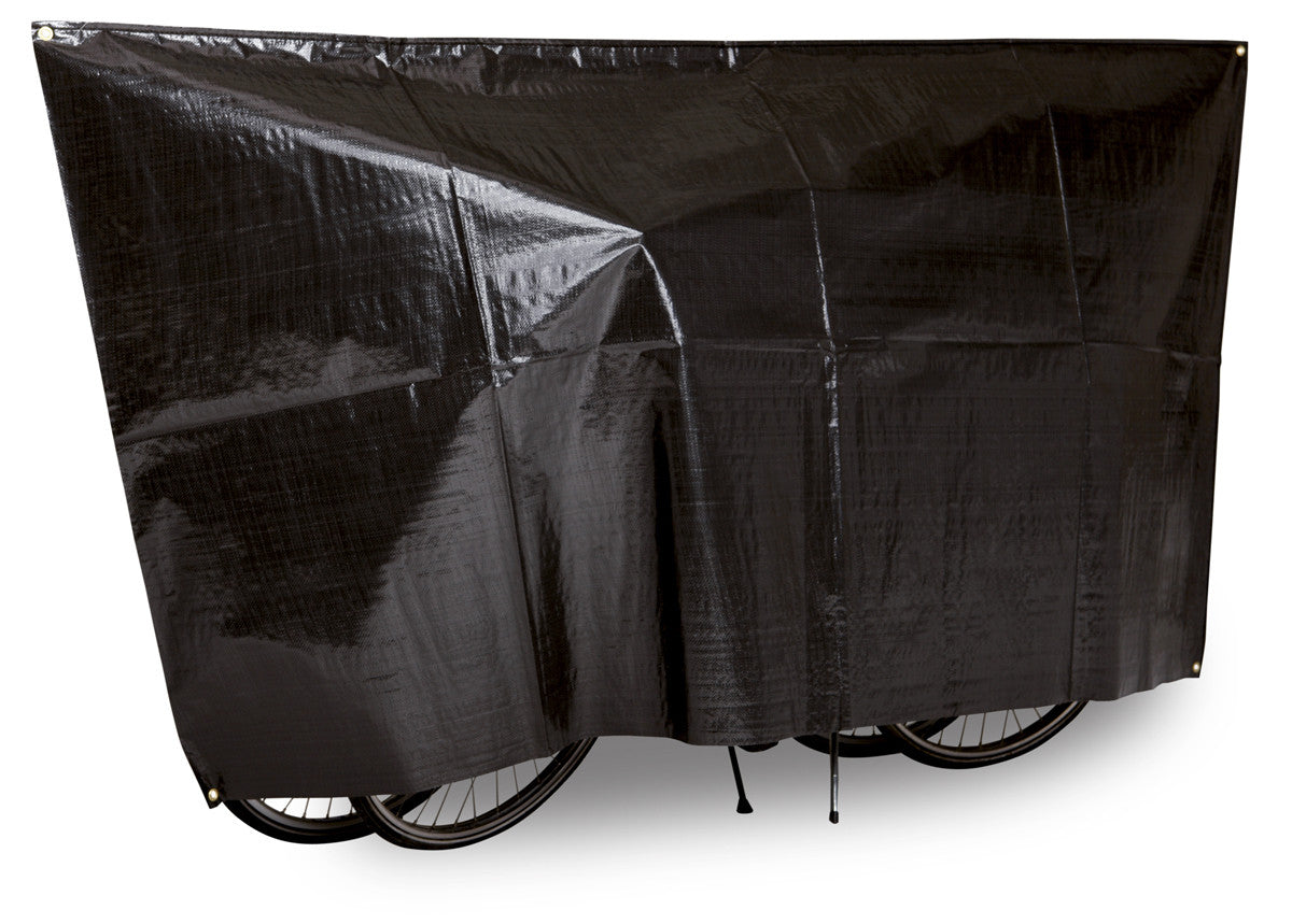 VK Duo Waterproof 2-Bike Bicycle Cover Inc. 5m Cord | Black