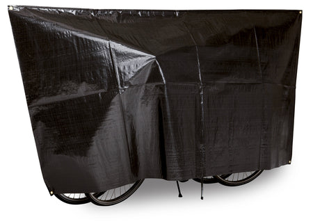 VK Duo Waterproof 2-Bike Bicycle Cover Inc. 5m Cord | Black