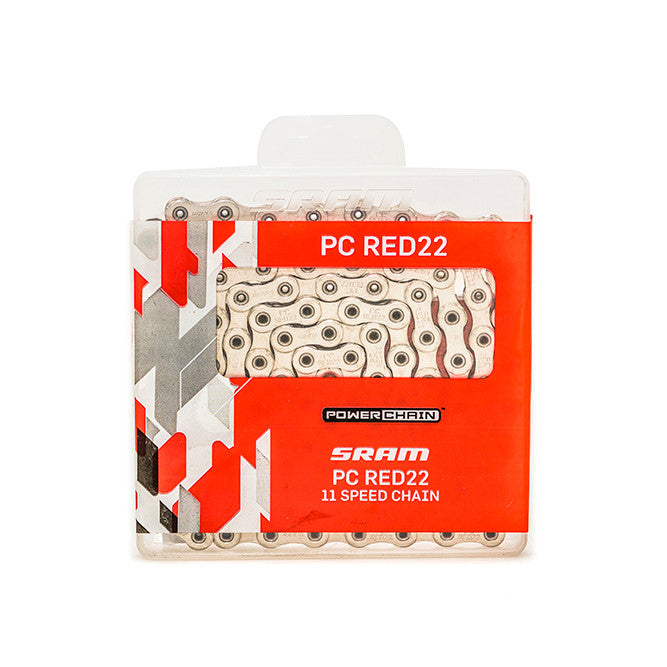 SRAM Red Hollow Pin 11 Speed Chain Silver 114 Link With PowerLock