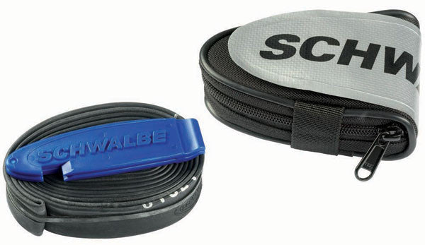 Schwalbe Saddlebag Including 27.5" / 29" SV19 Inner Tube & Two Tyre Levers