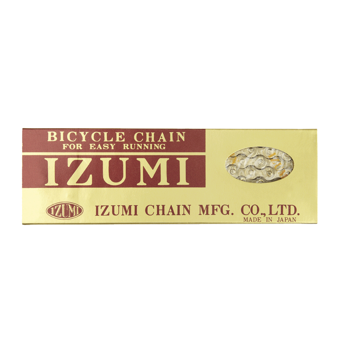 Izumi Standard 1/2x 1/8 Track/Fixed 116Link Chain In Gold