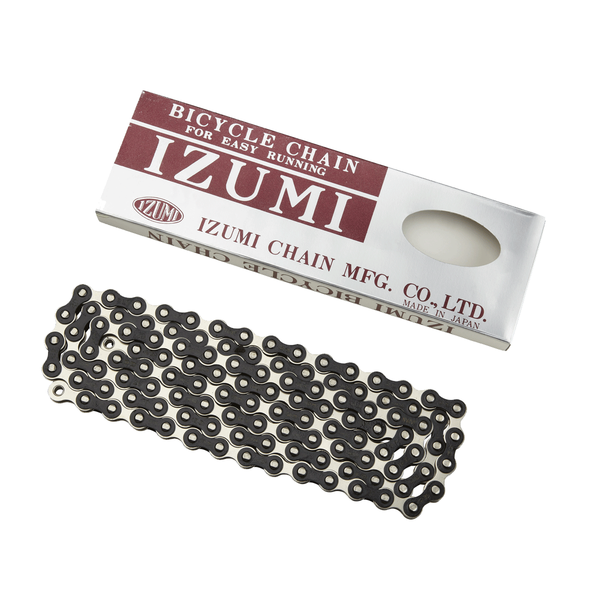 Izumi Standard Chain 1/2 X 116 Links In Silver/Black