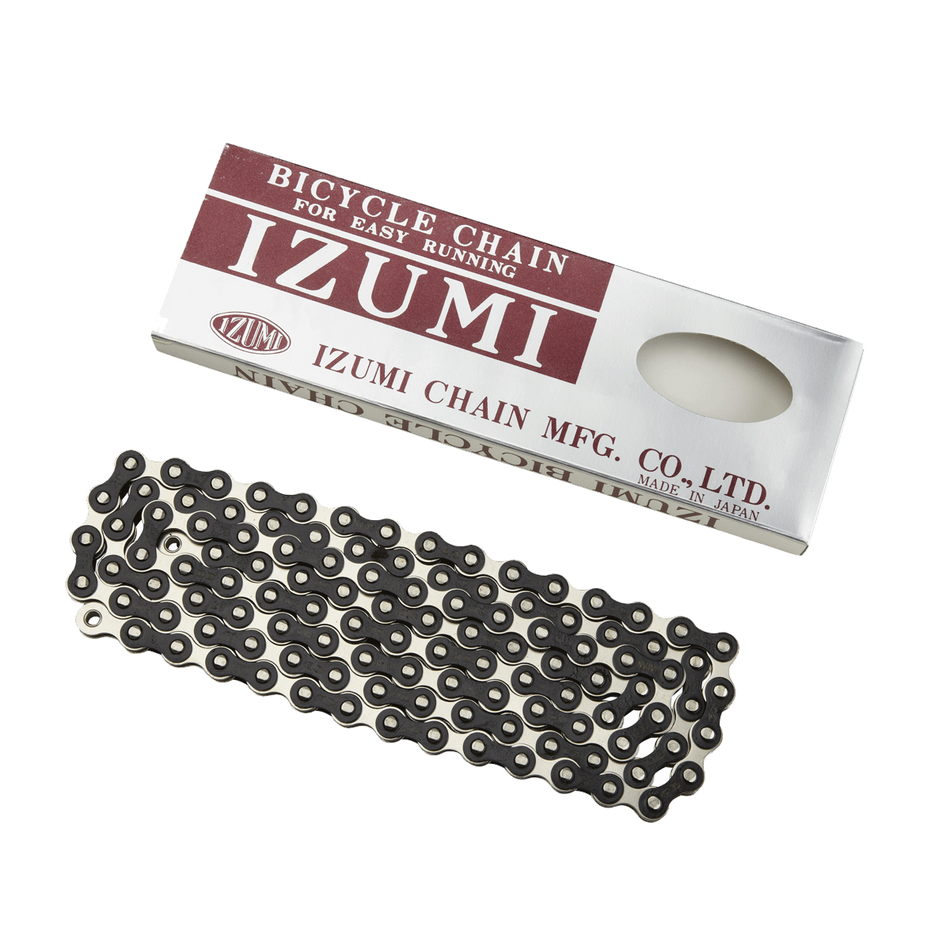 Izumi Standard Chain 1/2 X 116 Links In Silver/Black