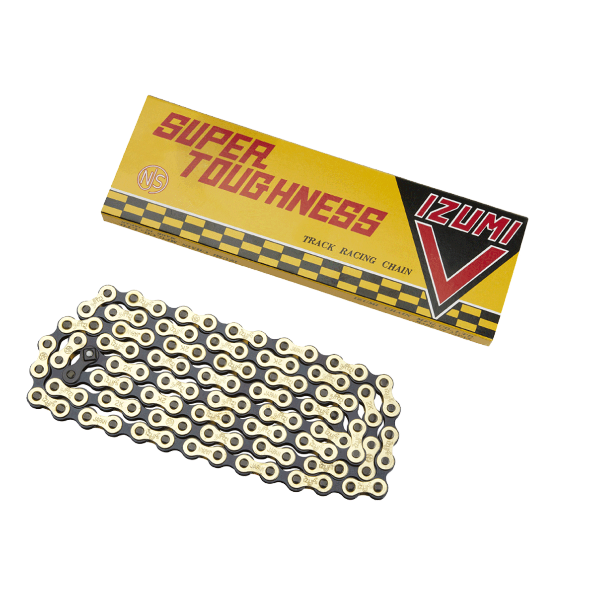 Izumi Super Tough V-Chain 1/2 x 1/8 106L in Gold/Black