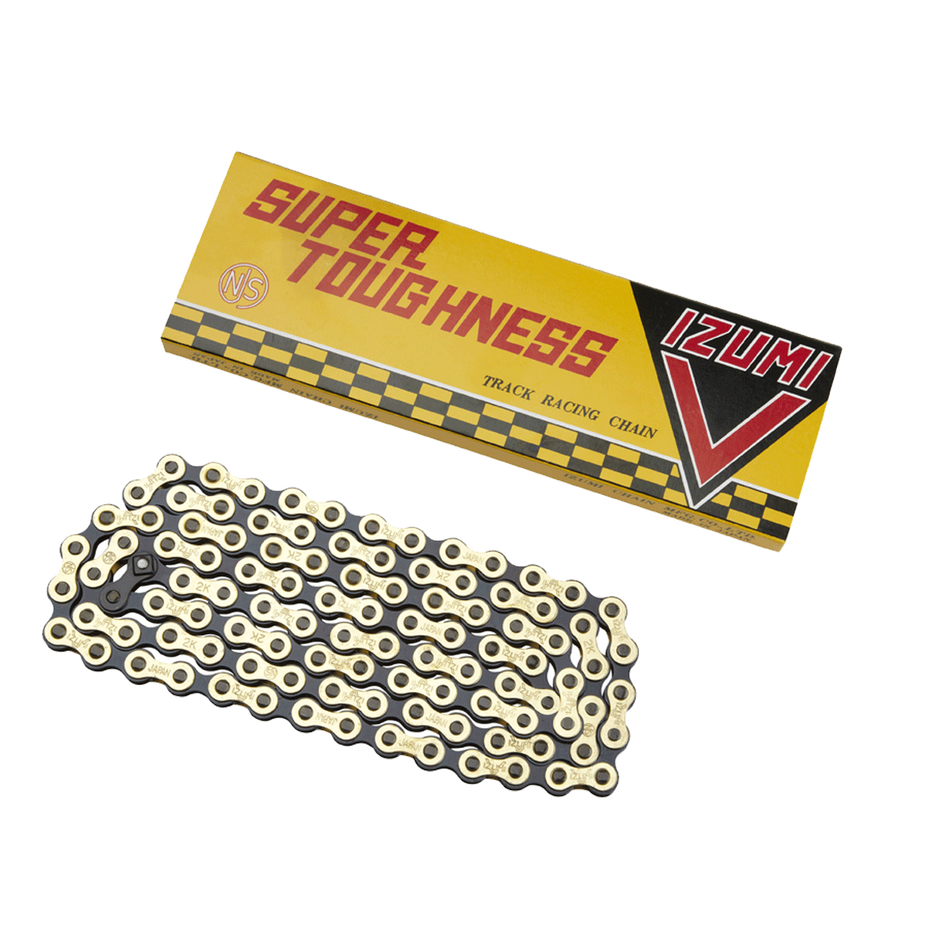Izumi Super Tough V-Chain 1/2 x 1/8 106L in Gold/Black