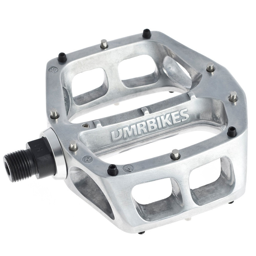 DMR V8 Classic MTB Free Ride Pedals In Polished Silver For MTB BMX Downhill Trails