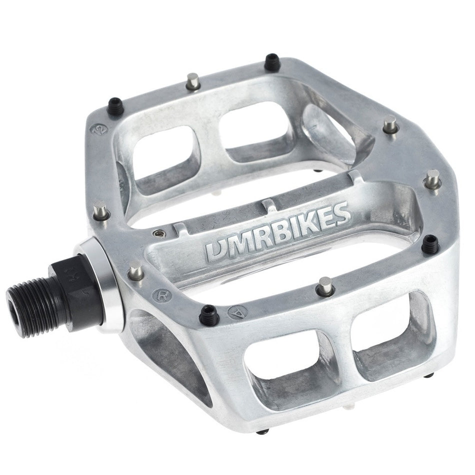 DMR V8 Classic MTB Free Ride Pedals In Polished Silver For MTB BMX Downhill Trails