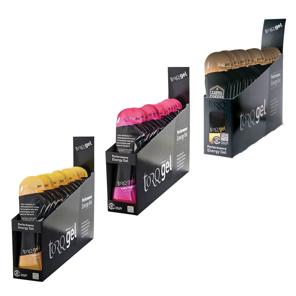 TORQ Energy Gel With Guarana Caffeinated 15 x 45g All Flavours