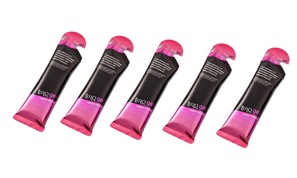 TORQ Energy Gel With Guarana Caffeinated 5 x 45g All Flavours