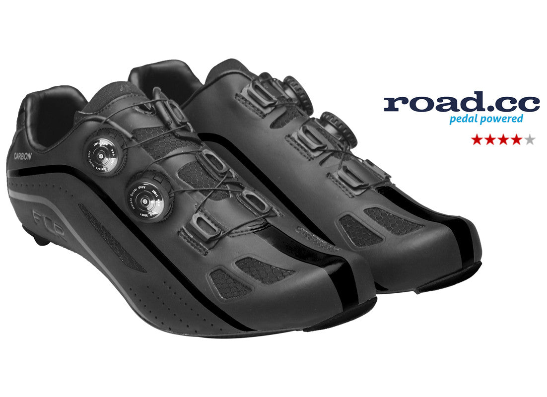FLR F-XX Strawweight Road Race Full Carbon Sole Shoe in Black All Sizes