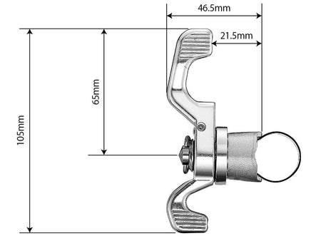 Dia Compe Ene Wing Shift Levers - Shimano/Campagnolo compatible