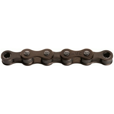 KMC S1 1/8 Wide 1/3 Speed BMX Track Single Speed Chain 112 Link Brown