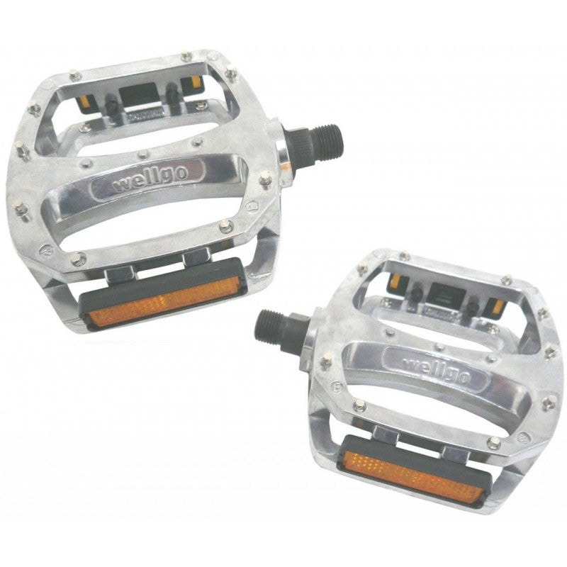 Wellgo LU987U Alu CR-MO 1/2" Pedals In Silver
