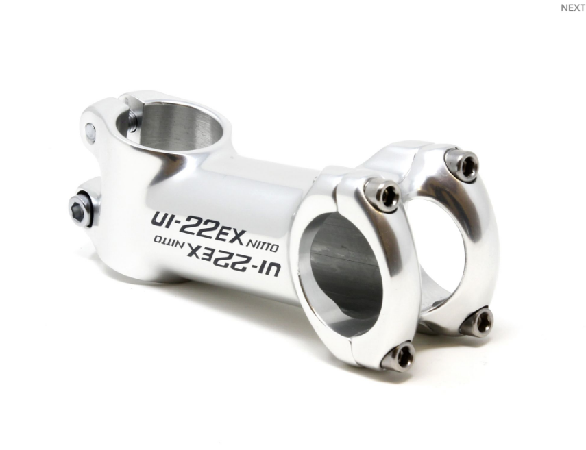 Nitto UI-22EX Ahead Stem | 31.7mm Clamp | Silver