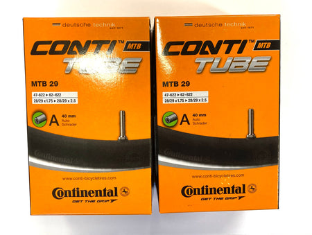 2x Continental MTB 29 x 1.75-2.5 Inner Tube With 40mm Schrader Valve