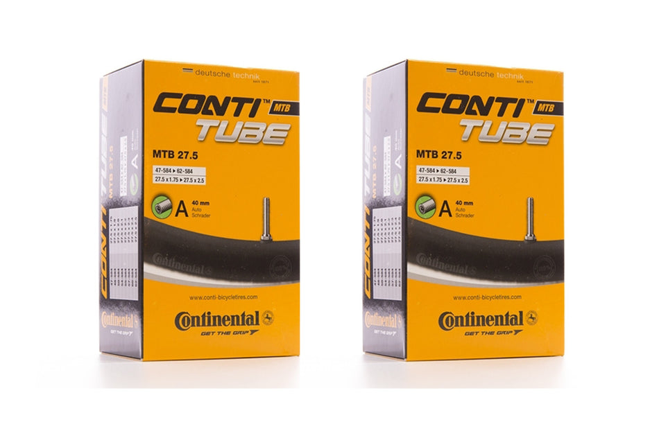 2x Continental MTB 27.5 x 1.75-2.5 Inner Tube With 40mm Schrader Valve
