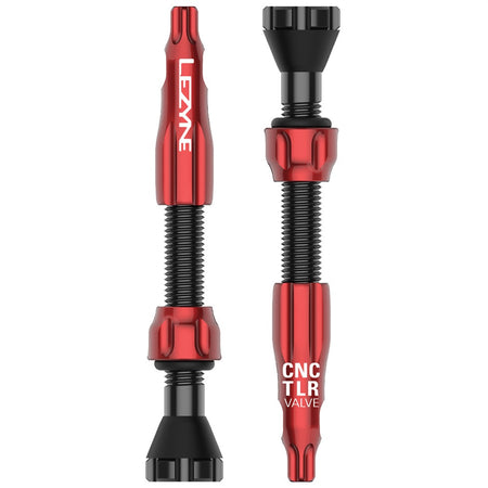 Lezyne CNC Tubeless Valves Size 44mm All Colours With Integrated Valve Core Tool