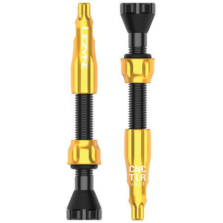 Lezyne CNC Tubeless Valves Size 60mm All Colours With Integrated Valve Core Tool