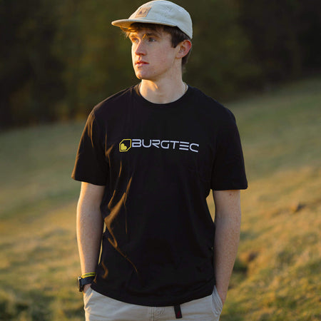 Burgtec Logo Unisex Cotton T-Shirt In Black