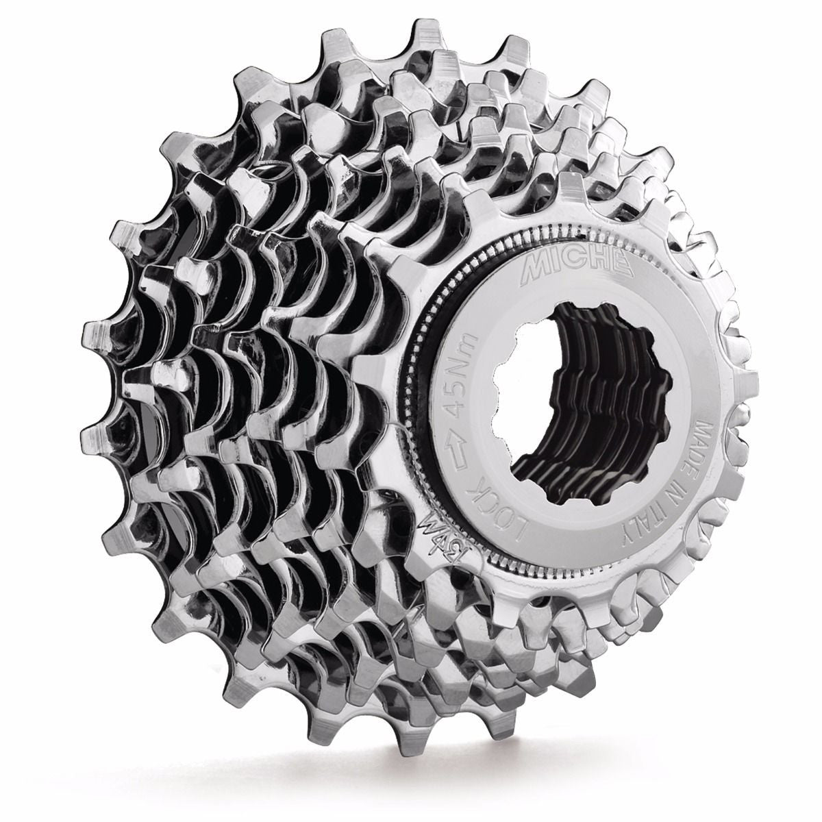 Miche M8 8 speed Cassette In Silver Campagnolo Compatible