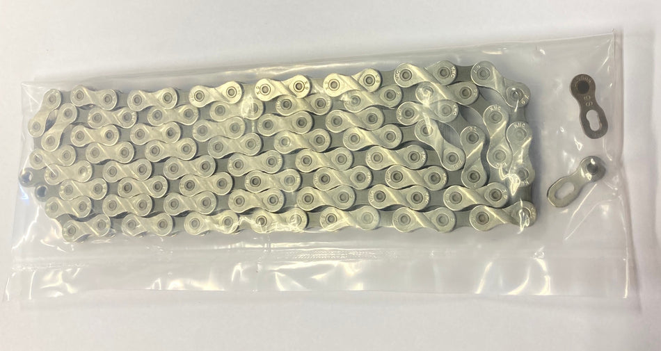 KMC X9.93 9 Speed Workshop Chain Silver/Grey 116Links With Missing Link Unboxed