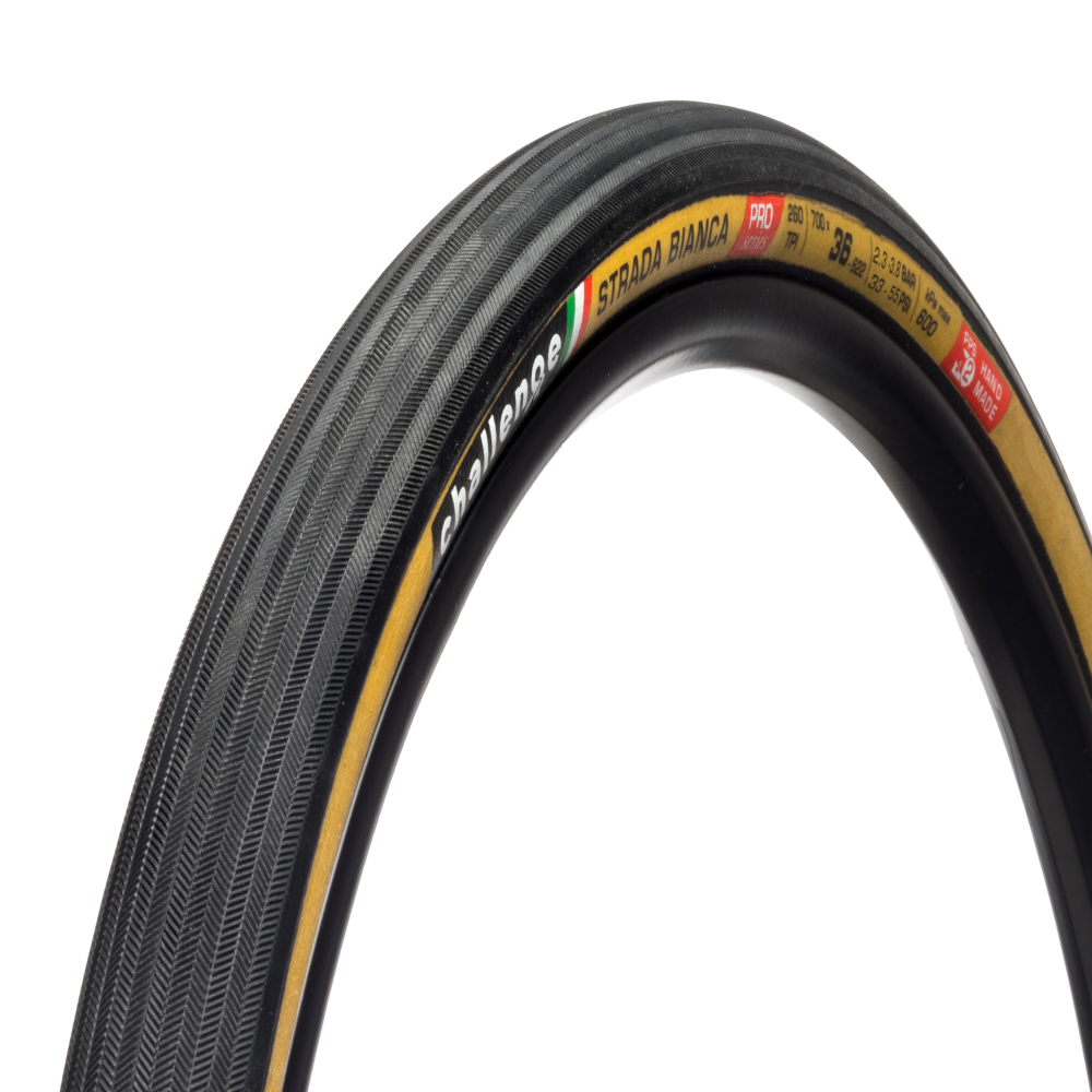 Challenge Strada Bianca Pro Cyclocross/Gravel Clincher Tyre In Tan 700 x 36