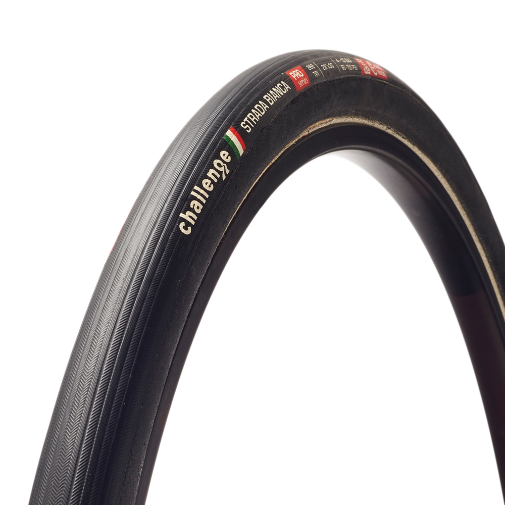 Challenge Strada Bianca Pro Cyclocross/Gravel Tubular Tyre In Black 700x30