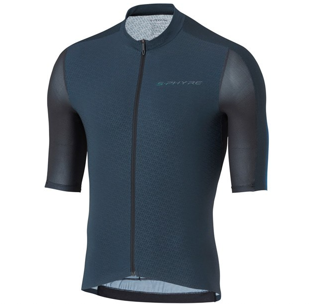 Shimano Men's S-PHYRE Flash Short Sleeve Jersey In Black/Blue All Sizes RRP £169.99